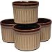 Nova Set of 4 Ramekins - Brown