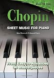 Sheet Music for Piano, Chopin: From Easy to Intermediate - Over 40 Masterpieces