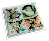 Peggy Karr 10-Inch Glass Love Letters Square Plate