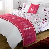 Staten Bed In A Bag Duvet Cover Set, Pink, Double