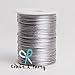 Craft and Party Silver 2mm x 100 Yards Rattail Satin Nylon Trim Cord Chinese Knot