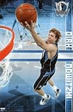 Dallas Mavericks (Dirk Nowitzki Up In Air) Sports Poster Print - 24