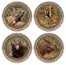Set of Four Wildlife Quartet Occasions Drink Coasters - Style XV2189