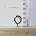 Small Screw Eye - 200 Pack - 211.5 Short Shank Screweyes 1 inch Long