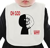 Oh God Why Funny Internet Meme ネクタイを有する有機ビブ Medium
