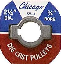 Pulley Die Cast 2 1/2 Inch Dia