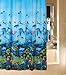 Vktech® Blue Ocean Sea Submarine World Dophin Fishes Bathroom Waterproof Peva 71