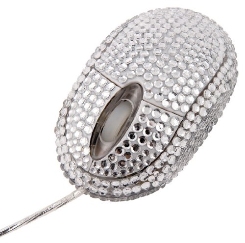 Glitzer Maus - mit Strass besetzte optische Maus für Ladies - Diamond Line - USB