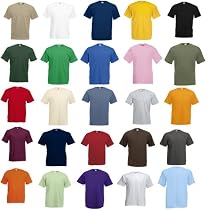 Valueweight T-Shirt von Fruit of the Loom S M L XL XXL XXXL verschiedene Farben
