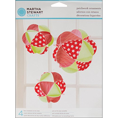 Martha Stewart M4410199 Patchwork Ornament, Holiday Cheer Martha Stewart M4410199 Patchwork Ornament, Holiday Cheer
