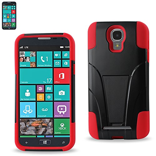 Reiko Silicon Case+Protector Cover Samsung ATIV SE - Carrying Case - Retail Packaging - Red Black
