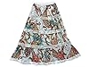 Casual Maxi Skirt Ethnic Print Cotton Tiered Peasant Long Skirts for Womans
