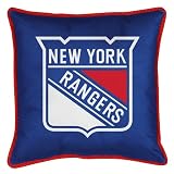 Best Quality Sidelines Pillow - New York Rangers NHL /Color Bright Blue Size 18 X 18