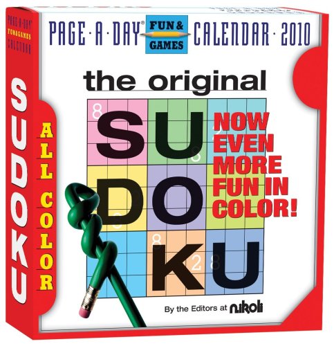 the original sudoku page a day calendar 2010