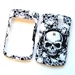 RIM BlackBerry Curve 8300 8310 8320 8330 Snap On Rubberized Protector Hard Case Image Cover "Skullerific" Design