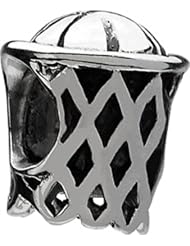 Chamilia Sterling Silver Basketball Bead Charm