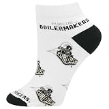 Purdue Boilermakers White Ladies (528) 9-11 Team Logo Ankle Socks