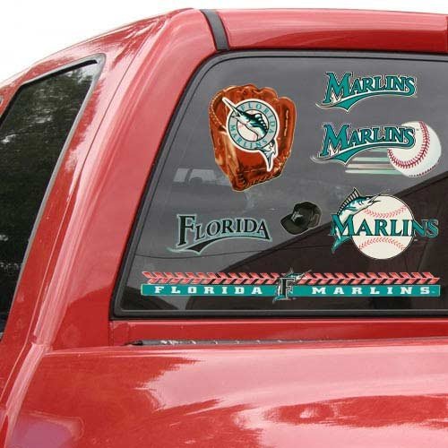 Florida Marlins 11'' x 17'' Window Clings Sheet