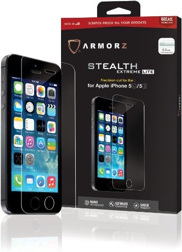 ARMORZ Stealth Extreme LITE Tempered Glass Screen Protector for Apple iPhone 5 / 5c / 5s