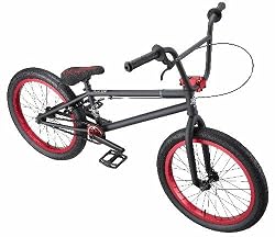 Eastern Bikes Boss BMX Bike (Matte Black with Red, 20-Inch)