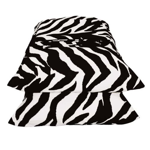 Zebra Print Waterbed Sheet Set - Super Twin