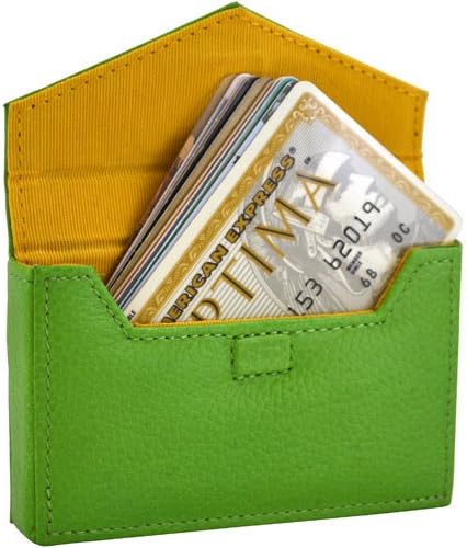 Alicia Klein Business Card Envelope (Sapphire Blue Croco print)