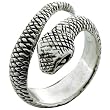 Coiled Snake - Sterling Silver Ring