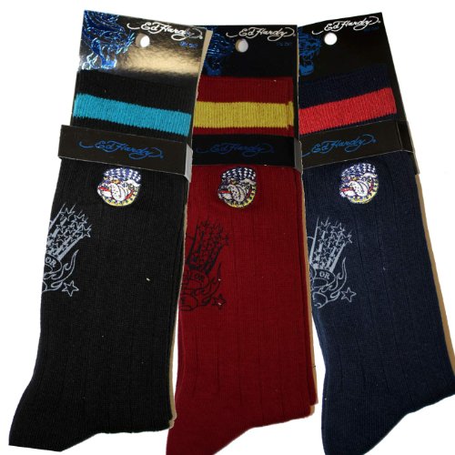 Ed Hardy Bulldog Men's Crew Socks