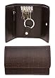 Givenchy Brown Leather Dark Brown Logo Pattern Key Holder GV60691015BR
