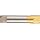 Chicago Latrobe 120DHT High-Speed Steel Long Length Drill Bit, TiN Coated, Round Shank with Tang, Parabolic Flute, 135 Degree Notched Point