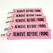 Rotary13B1 Remove Before Firing Keychain - Pink/Black - 5pcs by