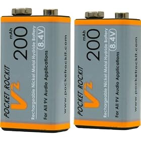 C Tech Pocket Rockit 9V NiMh Batteries (2) by 