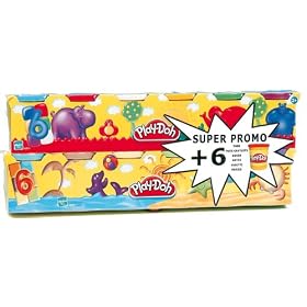 Play Doh - 230231860 - Loisirs Cr�atifs - P�te � Modeler - Pots Play doh + 6 Pots Gratuits