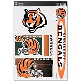 Set of (5) Team Window Clings: Cincinnati Bengals