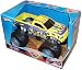 Hot Wheels Monster Jam 1:24 Scale Die Cast Official Monster Truck 2008 Series - Yellow VIRGINIA GIANT with Monster Tires, Working Suspension and 4 Wheel Steering (Dimension: 7