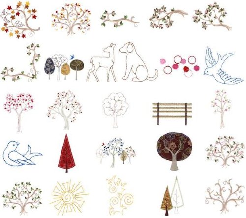 Brother Babylock Embroidery Machine Card ARBOR 