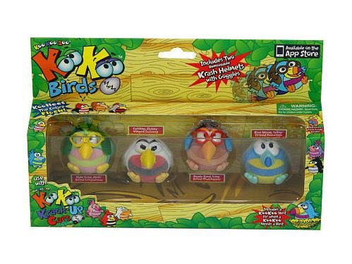 Huge save onAngry bird toy Koo Koo Birds 4 Pack (Lollapalooza, Scalawag, Mudskipper, and Dooselfink)