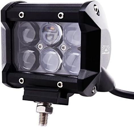 MauLey 18W Led Work Light Spot Beams 4D Fish Eye Lens For Jeep ATV UTV Golf Cart Lighting Trucks Pickup Ford F150
