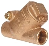 Apollo 161S-LF Series Bronze Swing Check Valve, Potable Water Service, Class 125, Bronze Seat, 1/2
