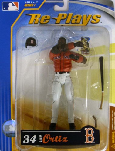 DAVID ORTIZ RED SOX 6 ACTION FIGURE RARE REPLAYS