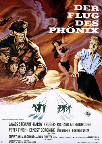 The Flight of the Phoenix Poster Movie German 11x17 James Stewart Richard Attenborough Peter Finch