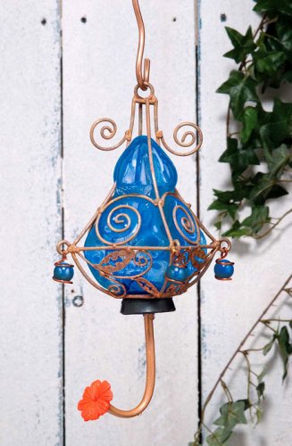SohoDecor Zimbal Hummingbird Feeder - Tenor Blue