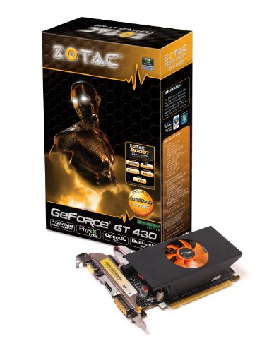 ZOTAC GeForce GT430 Low Profile 1024MB DDR3 PCI-E 128bit DVI HDMI VGA aktiv Preisvergleich