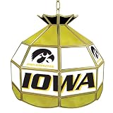 University of Iowa Stained Glass Tiffany Lamp - 16 Inch