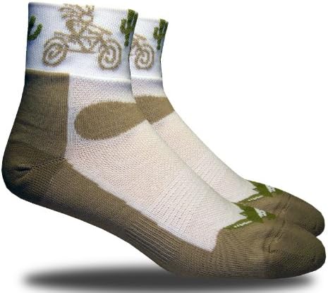 Rhino Socks SS, Poka-Koka, ecru/tan, anklet sports socks