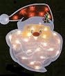 ChRiStMaS SANTA CLAUS window LIGHT in/ OUTDOOR double