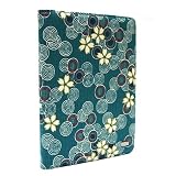 JAVOedge Cherry Blossom Book Style Case for Amazon Kindle 2 (Ocean Blue)