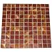 Red Onyx 1x1 Polished Mosaics Meshed on 12" X 12" Tiles for Bathroom Flooring, Kitchen Backsplash, Shower Walls