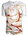 Iron Man 2 Helmet Overlay Mens T-Shirt