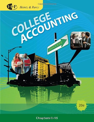College Accounting, Chapters 1-15 (Available Titles Cengagenow)